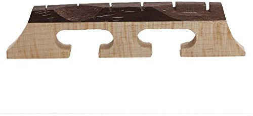 6 Saiten Banjo Bridge 21/32 Zoll - Palisander Ahorn - 6-Saiter 3-Bein Steg - Musikinstrument-Teil für Profis und Anfänger