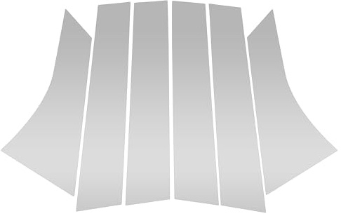 A ABSOPRO Autocollant Anti-Rayures Pour Garniture De Montant De Porte Et De Fenêtre, Couverture Extérieure De Porte Extérieure Pour Ford Focus 2012-2019, Ton Argenté
