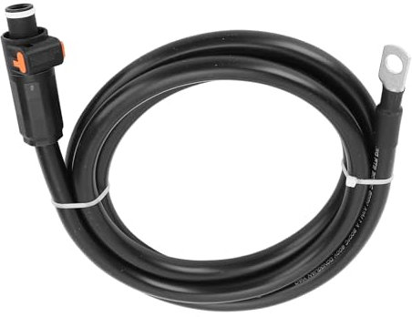 Câble de Batterie 4 AWG, Cordon d'alimentation en Silicone Extra Doux avec Borne SC25-8 pour Voiture, Bateau, Moto, Tracteur à Fortes Propriétés D'isolation (1m / 3,3 Pieds)