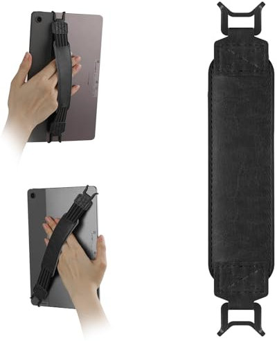 HoYiXi Soft Hand Strap for 9-11 Pouces eReaders & Fire Tablet Compatible avec Fire HD 10/iPad 9.7 /iPad Mini/Galaxy Tab A8 A9/Huawei avec dragonne Haute élasticité-Noir