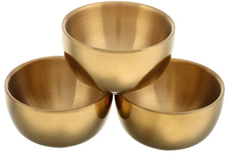 Genérico 3 Vasos De Acero Inoxidable Para Vino Blanco Pequeños Vasos De Metal Para Aislantes De Acero Inoxidable Reutilizables Para Camping Bebidas Calientes Dorados