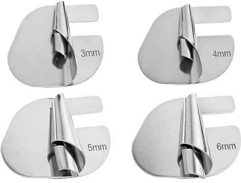 HYFZOD Piedino Macchina da Cucire, 4 Pieces Rolled Hem Foot, 3/4/5/6 mm Universal Rolled Presser Foot, Universal Rolled Hem Foot for Sewing, Domestic and Industrial Sewing Machines