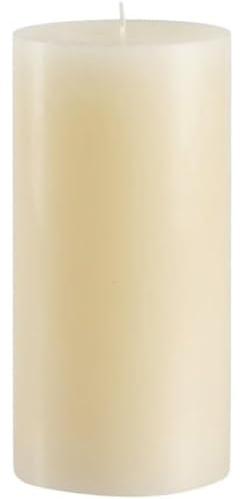 Mister Candle Dripless Vanilla Scented Ivory Pillar Candle, Hand Made Vanilla Pillar Candles with Essential Oils for Home Decor, Premium Wax, 100 Hr Burn Time