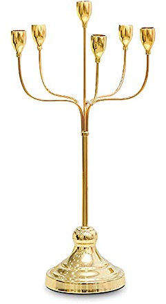 HEXEH Kerzenhalterhalter Moderne Sechs Leiter Eisen Kerzenständer Romantische Kerzenlicht Abendessen Requisiten Schlafzimmer Wohnzimmer Esstisch Kreative Dekoration Kandelaber