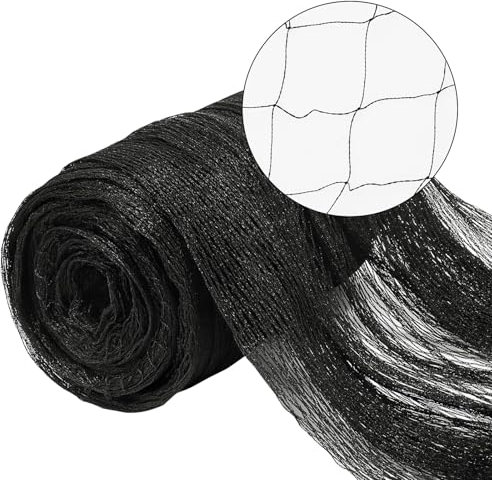 Filet de jardin réutilisable anti-oiseaux 5 x 10 m pour jardins, potagers, champs agricoles, fruits et légumes