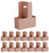 Portabevande Marrone Chiaro,Portabevande In Carta Kraft,Portabevande Kraft,Portabicchieri Per Bevande,Portabicchieri da Asporto,Ottimo per Contenere Caffè, Tenere Tè,Latte, Succo di Frutta,15 Pezzi