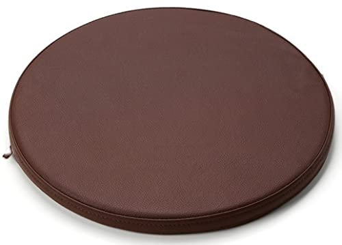 Memory Foam Round Chair Cushions - Soft Slow Bounce Seat Pads for Office Kitchen Bar & Dining Chairs - Leather & Upholstered Cushion for Ultimate Comfort