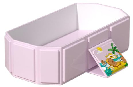 Klappbare Badewanne Für Kinder Faltbare Kleinkinder,Rutschfeste Liege- und Sitzfunktion Badeeimer Reisen Zuhause