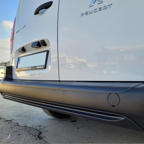 For Vauxhall Combo E (2018 Onwards) Rear Bumper Protector - New Shape Only - ABS Black Boot Sill Guard Scratch Cover