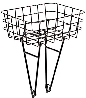 Pelago, Gepäckträger, Frontkorb, Rasket, schwarz oder poliert, Unisex, Schwarz, L