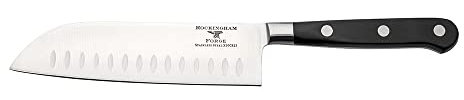 Rockingham Forge FRF Couteau Santoku 13 cm, entièrement forgé, manche en bois de pakka