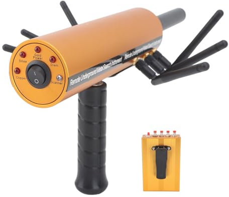 Topyond AKS Professioneller Metalldetektor Für Erwachsene, Metall-Pinpointer, Metalldetektoren, Zubehör Für Kinder, 30 M Tiefe, 1200 M Reichweite, 6 Antennen, Präzises Finden von Golddetektorstab