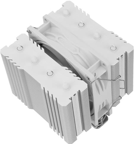 Thermalright Peerless Assassin 90 SE White CPU Cooler, 4 Heat Pipes CPU Air Cooler, Dual Towers and PWM Fan, with 2200RPM Speed CPU Cooling,for Intel LGA 1700|1851|1150|1151|1200;AMD:AM4|AM5