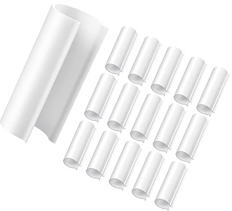 Milisten 16pezzi Morsetti Pvc Per Tubo Clip Resistenti Alta Temperatura Per Teloni Copertura e Protezione Uccelli Uso Giardino