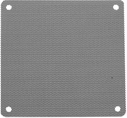 QUARKZMAN 10 stycken PC-dammfilter, 120 mm x 120 mm PVC datorfodral kylare dammskydd nätskydd fläktgaller för datorchassi-högtalare, svart