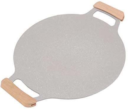 Nons GRILL BBQ BBQ GRILL EXTERIOR CORREA COREANA COREANA PARA NO PLACA DE ALUMINUM ALUMINIO PLACE DE ALUMBA CON MANGAS PARA GAS STOVETOP INDUCCIÓN COABRA DE INDUCCIÓN DE STOVE (30 cm / 11.8in)