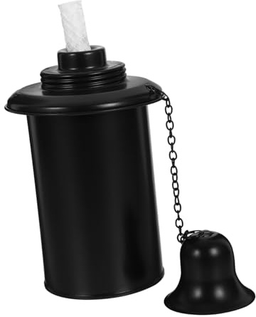 TOYANDONA Metal Fuel Canister for Garden Torch Durable Holder Lightweight Design Wide Mouth for Outdoor Decor and Refilling Garden Torches