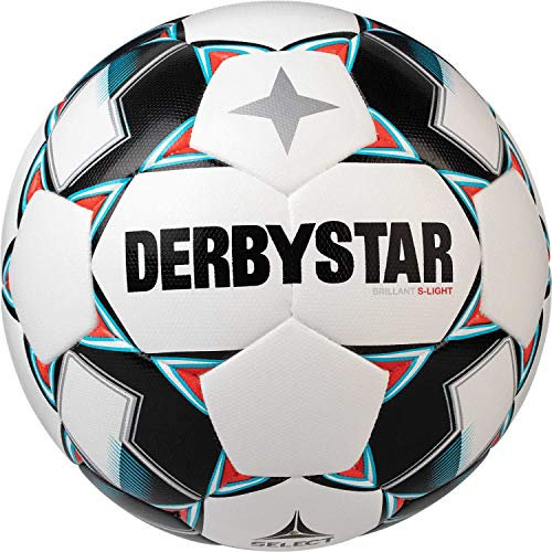 Derbystar Kinder Fußball Brillant S-Light DB, Weiss blau schwarz, 5, 1027500162