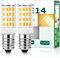 Tailcas Bombilla LED E14 4W, E14 LED Luz Cálida 3000K Equivalente 40W, Sin Parpadeo, AC 220-240V, para Frigorifico, Candelabro, No Regulable, pack de 2