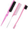 WitBicg 3 Piezas Peine Baby Hair, Cepillo Coleta De Pulido Brush Cepillo Para Hacer Colas Adecuado Para Peluqueros Profesionales, Mujeres, Hombres, Niños (Rosa)