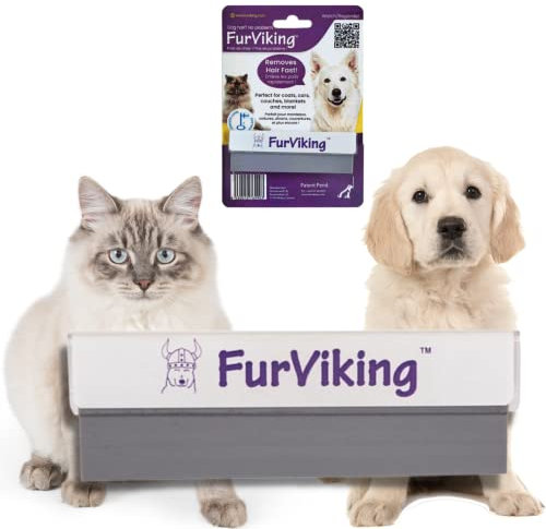 FurViking Eliminador de pelo de mascotas | Eliminar el pelo de gato y perro del coche, apartamento, ropa