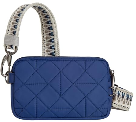 Travelon Anti-Theft Boho Phone Sling, Lush Blue, One Size, Anti-theft Boho Phone Sling