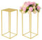 Fiita Wedding Centrepieces for Tables Gold Vase Metal 15.7/23.6/31.5/39.4Inch Tall Flower Stand for Table Decoration Column Display Stand for Wedding Centrepieces Table Party Home Decor-2Pcs/10Pcs
