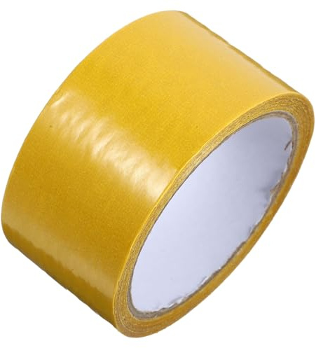 TOVINANNA Ruban Adhésif Double Face Étanche Large 5 CM X 10 M Renfort en Fibre de Verre Ruban Adhésif de Montage Extra Fort pour Moquette Sols et Tapis Résistant Trace