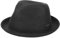 Stetson Dawson Black Player Strohhut Damen/Herren - Sonnenhut mit UV-Schutz 40 - Strandhut aus Papierstroh - Porkpie mit Markenemblem - Fedora Frühjahr/Sommer schwarz M (56-57 cm)