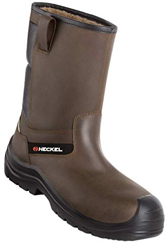 Botte de Securité Suxxeed Offroad S3 | Bottes Amagnétiques Fourrées | Très Légères et Flexibles | Semelle en PU2D - Très Adhérente, Résistante aux Huiles | Bout Recouvert Injecté en PU,47 EU,Marron