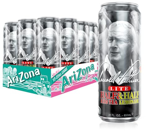 AriZona Arnold Palmer Half and Half - Big Can, 22 Fl Oz (12 Pack)