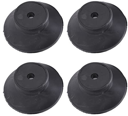 4PCS Air Compressor Rubber Feet Shock Absorption Cushion for Oil-Free Small Compressor Accessories Anti-Vibration Mounts for Vacuum Pump Air Compressor Parts