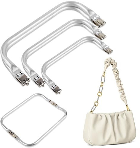 LWMTT 3 Stück Taschenrahmen Verschluesse 16cm 20cm 25cm Taschenbügel Taschen Verschluss für DIY Geldbeutel Handtasche Taschenzubehör