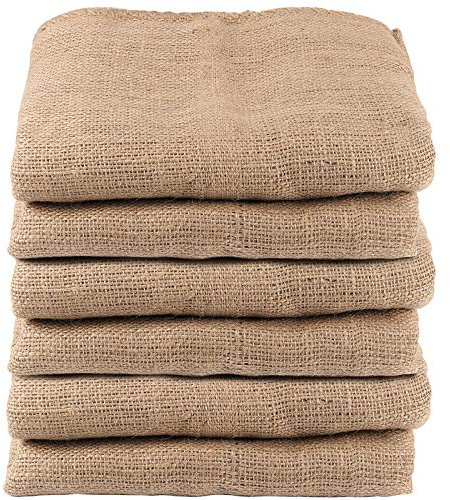 ZEONHEI Lot de 6 Sacs en Toile de Jute de 101,6 x 61 cm, pour le jardinage, les pommes de terre, Sacs de course pour adultes, Robuste et réutilisable