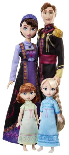 Disney Frozen Royal Family with 4 Dolls Including Toddler Anna and Elsa