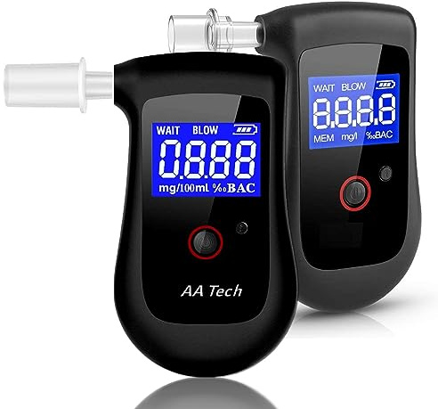 iBACheck Bärbar andningsapparat. Alco Laddningsbart test med låg energiförbrukning. Alkohol Test Kompakt och lätt att använda Lagrar 20 Testresultat för granskning