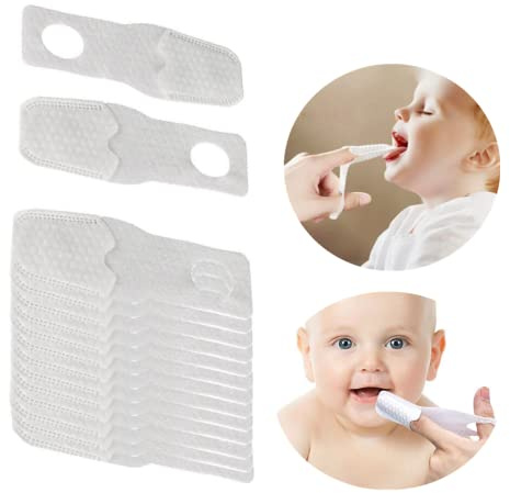 AGDLLYD 50 Pack Baby Finger Shields, Disposable Diaper Rash Cream Applicator, Oral Toothbrush Infant Mouth Cleaner for Newborn and Pet