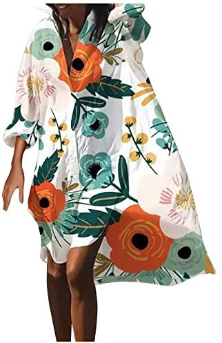 Generic Damen Sommerkleid Plüsch Kleid Damen Kleider Elegant Größen Damen Kleider Herbst Blumen Overed Outfit Damen Sommerkleider Langarm Damen Rockabilly Schuhe Damen Glitter Kleid Damen