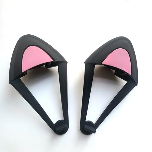 LZYDD Kopfhörer Cute Kitty Katzenohren Zubehör Dekoration für HyperX Cloud Alpha/HyperX Cloud Flight/Razer Kaira/Barracuda X/BlackShark/All Arctis Pro/Nova Gaming Headsets (Schwarz)