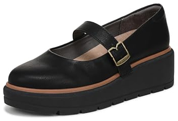 Dr. Scholl's Women's Nice Day Max Jane Maryjane Mary Jane Flat Black 8.5 M