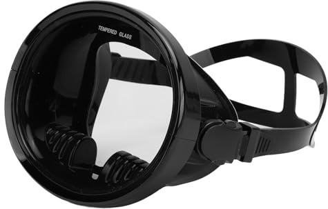Oreilet Maschera da Sub per Snorkeling Occhialini Sub HD con Vista Panoramica Ovale Occhiali Snorkeling per Nuoto con Lenti in Vetro Temperato Maschera per Apnea con Vista Ampia per