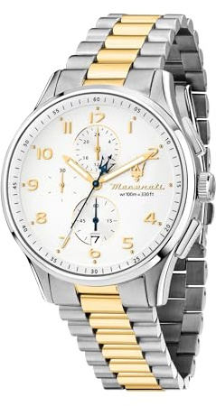 Maserati Herrenuhr, Chronograph, Analog, 42 mm, SORPASSO-Kollektion – R8873624003