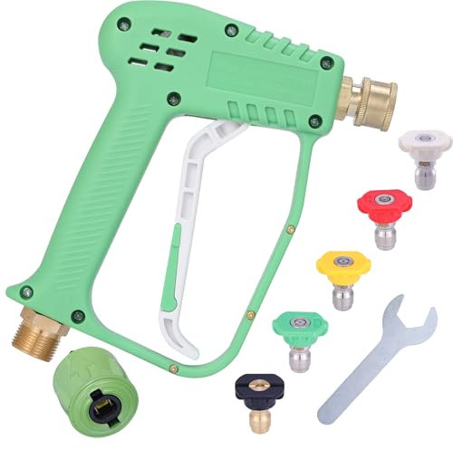 Pistola de lavado de alta presión con 5 boquillas de agua, pistola limpiadora para lavado de autos