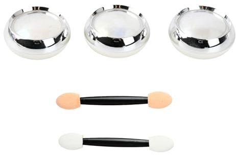 3 Farben Chrome Nail Powder, Ultrafein Neonail Glassy Pearl Effect, Nackt Neonail Pearl Effect, Diy-Zubehör Für Nageldesign(Weiß, Gelb, Grün)
