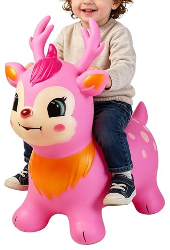 Eastuy Juguetes Saltarines - Caballo Saltador de Goma para Niños | Animal Saltarín para Niños,para Exteriores, Hogar, Preescolar, Aula, Ludoteca, Viajes, Infantiles