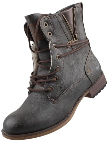 MUSTANG Damen Stiefelette gefüttert Grau EU 41