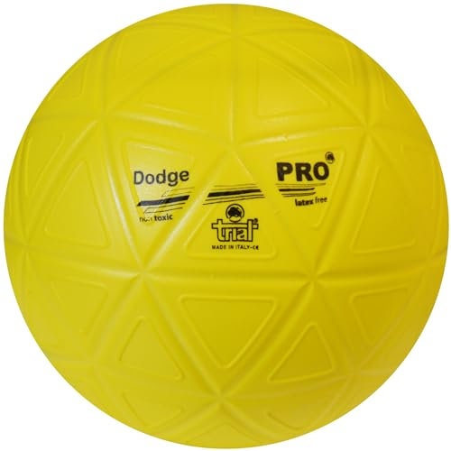 Trial Dodgeball Pro | Weiches PU-Material, spezielle Dreiecksstruktur | Indoor & Outdoor | Latexfrei | Schmutzabweisend | Ø ca. 20 cm