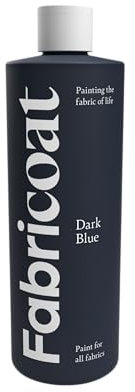 Fabricoat Stofffarbe – zum Wiederherstellen oder Ändern der Farbe von Polstern, Wohntextilien, Autoinnenräumen, Kleidung und Schuhen, 500 ml, Dunkelblau