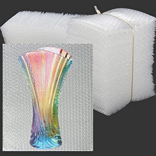 50 Pcs Bubble Pouches Wrap - 12'x12' Clear Bubble Out Bags for Packing Fragile Dishes & China Plates