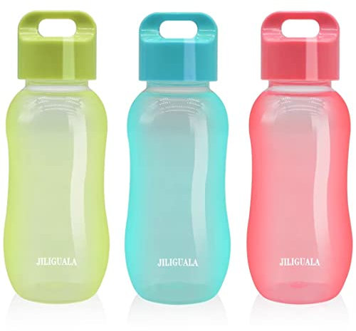 JILIGUALA Lot de 3 tasses en plastique pour café, voyage, bouteille d'eau, bouteille d'eau de sport, tasse pour lait, café, thé, jus de fruits, 350 ml